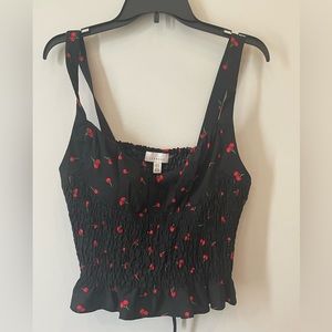 Cherry print top
